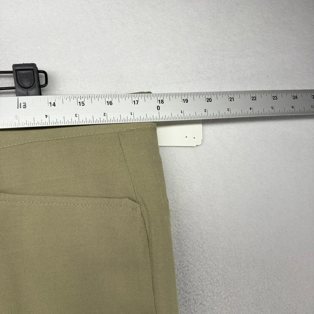 Vintage Sansabelt Dress Pants men's 36 Long Beige Trousers Madison Unhemmed NEW